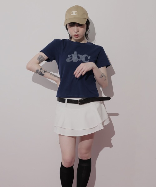 Ulysses(ユリシス)の「グラフィックロゴTシャツ(Tシャツ/カットソー・レディース・ネイビー/ブラック/ダークグレー/ホワイト・F)」の6枚目の写真