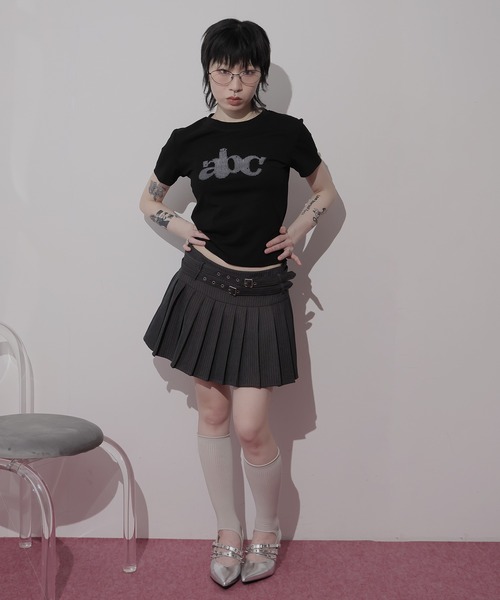 Ulysses(ユリシス)の「グラフィックロゴTシャツ(Tシャツ/カットソー・レディース・ネイビー/ブラック/ダークグレー/ホワイト・F)」の7枚目の写真