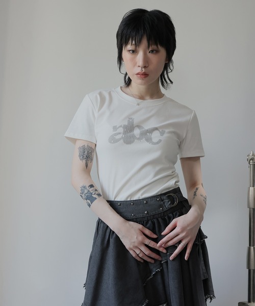 Ulysses(ユリシス)の「グラフィックロゴTシャツ(Tシャツ/カットソー・レディース・ネイビー/ブラック/ダークグレー/ホワイト・F)」の17枚目の写真