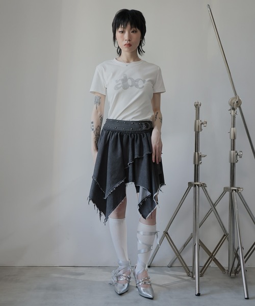 Ulysses(ユリシス)の「グラフィックロゴTシャツ(Tシャツ/カットソー・レディース・ネイビー/ブラック/ダークグレー/ホワイト・F)」の18枚目の写真