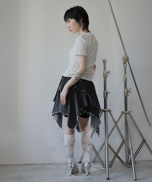 Ulysses(ユリシス)の「グラフィックロゴTシャツ(Tシャツ/カットソー・レディース・ネイビー/ブラック/ダークグレー/ホワイト・F)」の19枚目の写真