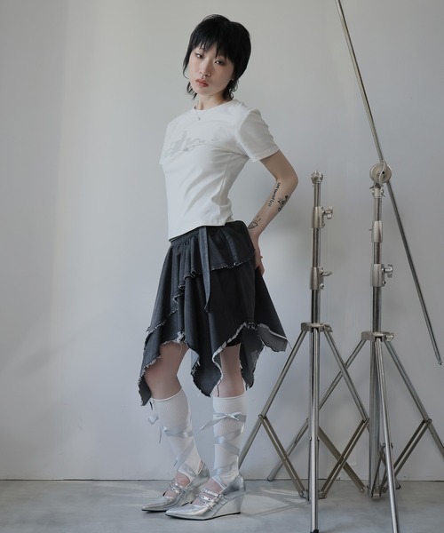 Ulysses(ユリシス)の「グラフィックロゴTシャツ(Tシャツ/カットソー・レディース・ネイビー/ブラック/ダークグレー/ホワイト・F)」の21枚目の写真