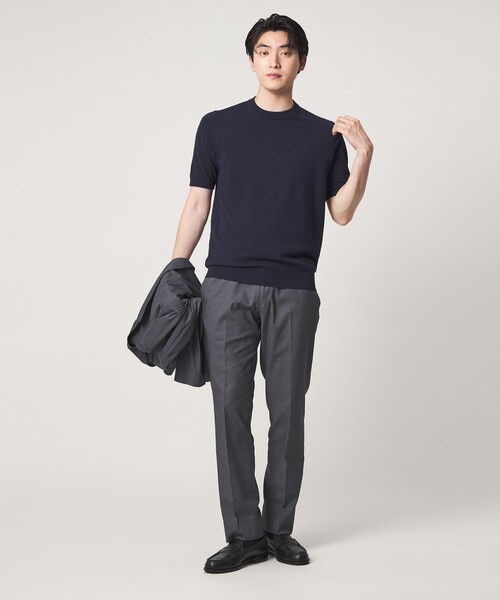A DAY IN THE LIFE UNITED ARROWS(アデイインザライフユナイテッドアローズ)の「ハイゲージ プレーティング テンジク ニット-ウォッシャブル-<A DAY IN THE LIFE>(ニット/セーター・メンズ・ネイビー/ライトグレー/その他1・XL/M/L)」の20枚目の写真