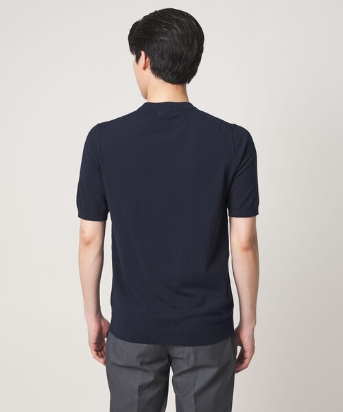 A DAY IN THE LIFE UNITED ARROWS(アデイインザライフユナイテッドアローズ)の「ハイゲージ プレーティング テンジク ニット-ウォッシャブル-<A DAY IN THE LIFE>(ニット/セーター・メンズ・ネイビー/ライトグレー/その他1・XL/M/L)」の4枚目の写真