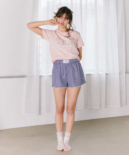 mieya mieya(ミーヤミーヤ)の「【mieya mieya】"The Girls" Tシャツ/ザ・ガールズTシャツ(Tシャツ/カットソー・レディース・ピンク・FREE)」の21枚目の写真