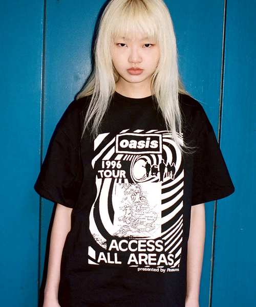 PLEASURES（プレジャー）の「PLEASURES × OASIS ALL ACCESS T-SHIRT（Tシャツ/カットソー・メンズ・ブラック・X-LARGE/LARGE/MEDIUM）」の3枚目の写真