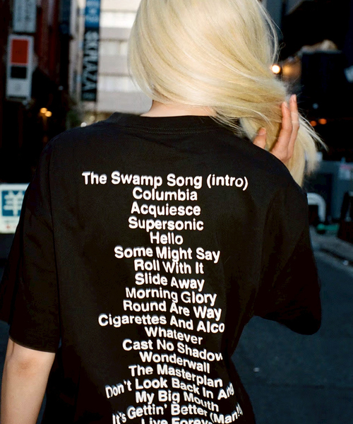 PLEASURES（プレジャー）の「PLEASURES × OASIS ALL ACCESS T-SHIRT（Tシャツ/カットソー・メンズ・ブラック・X-LARGE/LARGE/MEDIUM）」の4枚目の写真