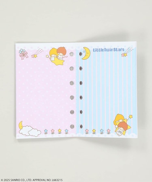 sanrio(サンリオ)の「『リトルツインスターズ』シール帳(ステッカー/テープ・レディース・ブルー/コーラルピンク・ONESIZE)」の5枚目の写真