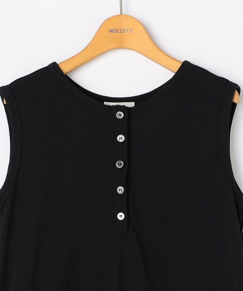 NOLLEY’S(ノーリーズ)の「《アンサンブル対応》ウォッシャブルイージーケアカノコノースリーブヘンリーネックワンピース(ワンピース・レディース・ブラック/チャコールグレー・2/1)」の20枚目の写真
