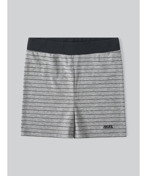 ANNEHEARTS(アンハーツ)の「Nostalgic Stripe Round Shorts_GREY(その他パンツ・レディース・その他・FREE)」の2枚目の写真