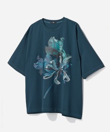 HARE（ハレ）の「【接触冷感】フラワーアートフロントプリントカット(HARE)（Tシャツ/カットソー）」