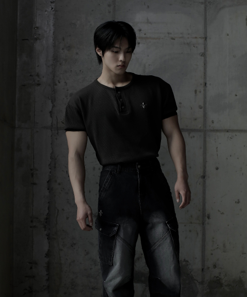 CARMID（カミド）の「アンティークウォッシングヘンリーネック半袖[ダークブラウン]（Tシャツ/カットソー・メンズ・その他・1/2/3）」の13枚目の写真