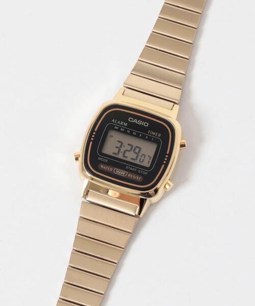 CASIO(カシオ)の「CASIO メタルデジタルウォッチ(アナログ腕時計・レディース・ゴールド・-)」の4枚目の写真