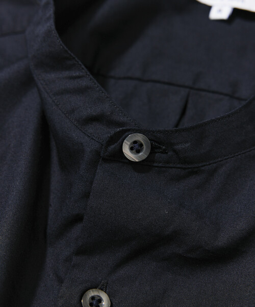CAHLUMN(カウラム)の「CAHLUMN/カウラム Broadcloth Band Collar Shirt(シャツ/ブラウス・メンズ・ブラウン/ネイビー/ホワイト・MEDIUM/LARGE/X-LARGE/XX-LARGE)」の5枚目の写真