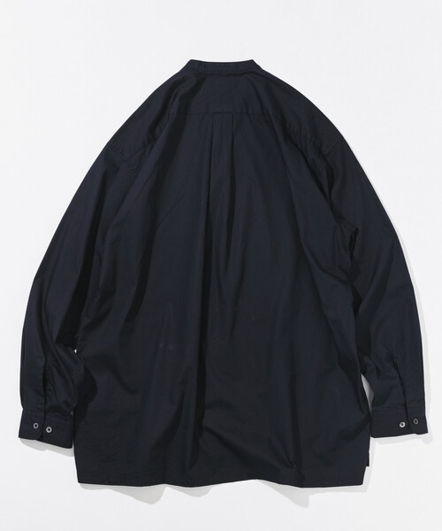 CAHLUMN(カウラム)の「CAHLUMN/カウラム Broadcloth Band Collar Shirt(シャツ/ブラウス・メンズ・ブラウン/ネイビー/ホワイト・MEDIUM/LARGE/X-LARGE/XX-LARGE)」の9枚目の写真