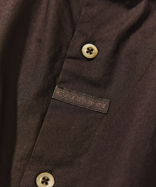 CAHLUMN(カウラム)の「CAHLUMN/カウラム Broadcloth Band Collar Shirt(シャツ/ブラウス・メンズ・ブラウン/ネイビー/ホワイト・MEDIUM/LARGE/X-LARGE/XX-LARGE)」の12枚目の写真