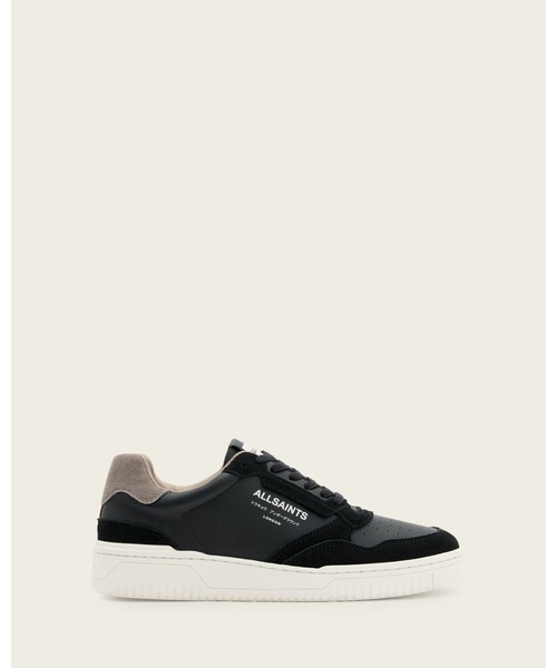 ALLSAINTS(オールセインツ)の「REGAN LOW TOP SNEAKERS | REGAN ロー トップ スニーカー(スニーカー・メンズ・ブラック×グレー・UK8/UK9)」の1枚目の写真