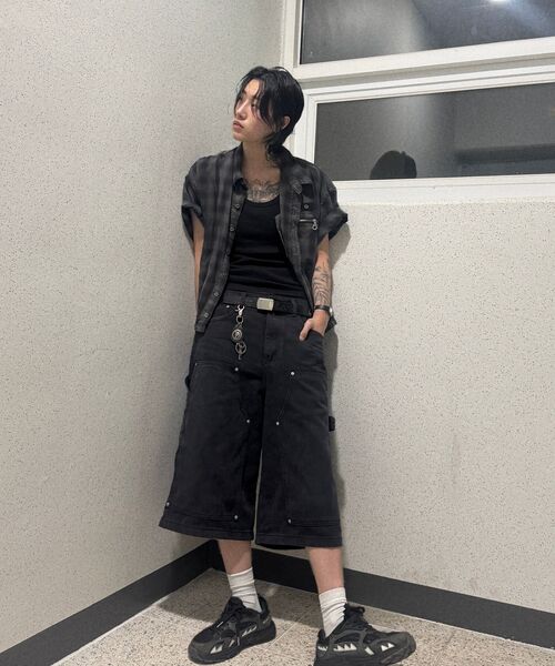 MOOVN(ムブン)の「バミューダワークウェアカーペンターパンツショーツウォッシュドブラック(その他パンツ・レディース・その他・MEDIUM/LARGE/X-LARGE)」の5枚目の写真