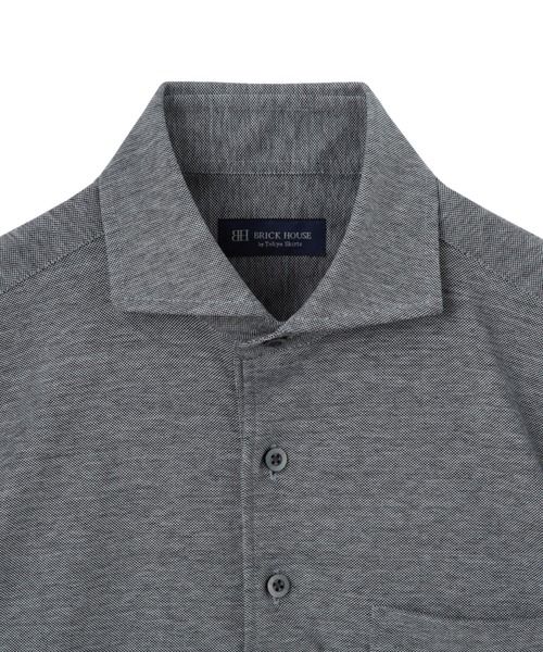 TOKYO SHIRTS(トウキョウシャツ)の「ビズポロ クールタッチコットン 綿100% 半袖ポロシャツ(ポロシャツ・メンズ・グレー・S/M/LL/XL)」の6枚目の写真