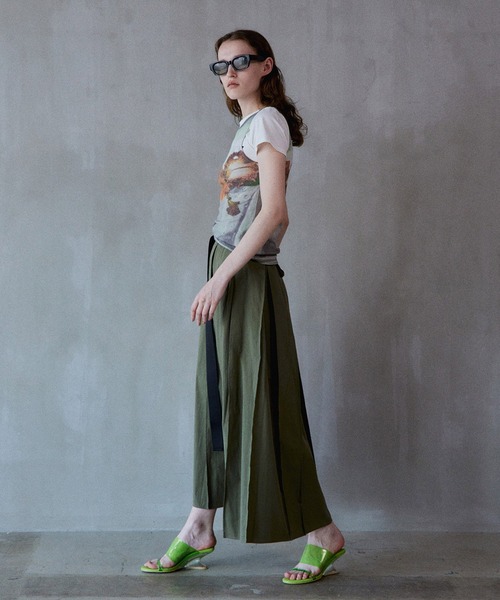 MAISON SPECIAL(メゾンスペシャル)の「Military Pocket Skirt/ミリタリーポケットスカート(スカート・レディース・カーキ/アイボリー/チャコールグレー・36/38)」の18枚目の写真