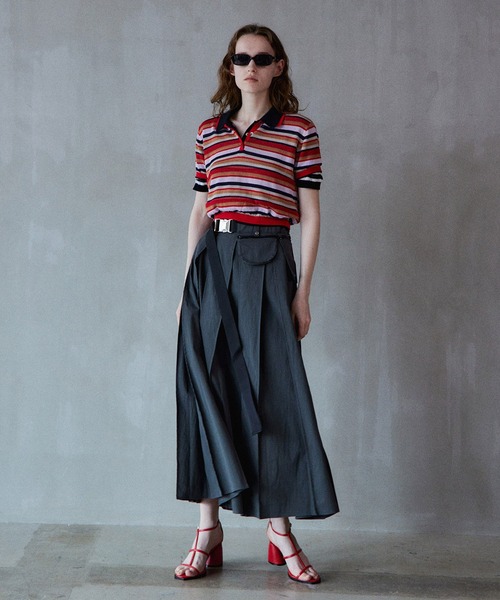 MAISON SPECIAL(メゾンスペシャル)の「Military Pocket Skirt/ミリタリーポケットスカート(スカート・レディース・カーキ/アイボリー/チャコールグレー・36/38)」の16枚目の写真
