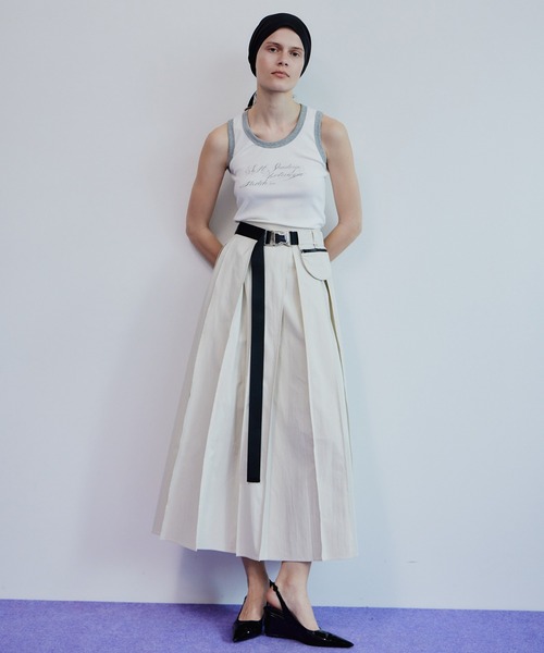 MAISON SPECIAL(メゾンスペシャル)の「Military Pocket Skirt/ミリタリーポケットスカート(スカート・レディース・カーキ/アイボリー/チャコールグレー・36/38)」の21枚目の写真