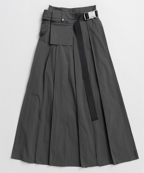 MAISON SPECIAL(メゾンスペシャル)の「Military Pocket Skirt/ミリタリーポケットスカート(スカート・レディース・カーキ/アイボリー/チャコールグレー・36/38)」の10枚目の写真