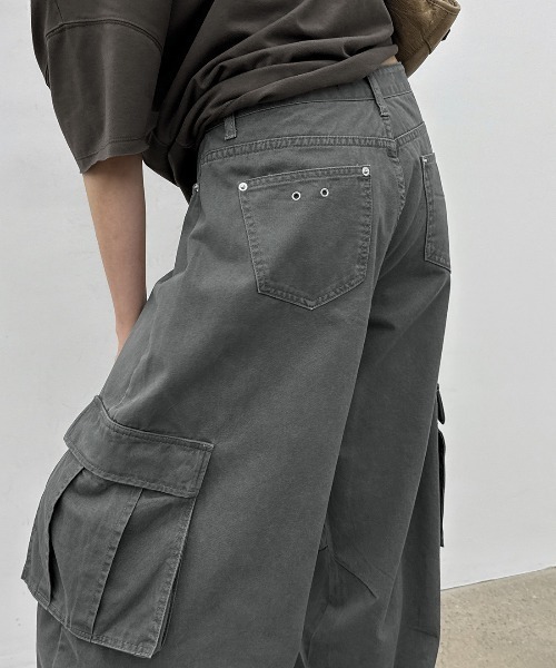 BLACKUP（ブラックアップ）の「[MADE] ワークピグメントカーゴコットンパンツ（その他パンツ・レディース・ベージュ/グレー・SMALL/MEDIUM）」の17枚目の写真