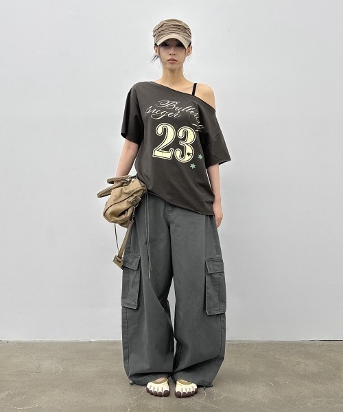 BLACKUP（ブラックアップ）の「[MADE] ワークピグメントカーゴコットンパンツ（その他パンツ・レディース・ベージュ/グレー・SMALL/MEDIUM）」の21枚目の写真