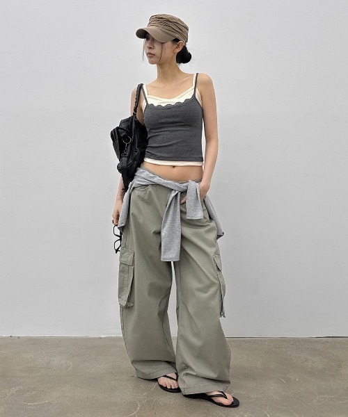 BLACKUP（ブラックアップ）の「[MADE] ワークピグメントカーゴコットンパンツ（その他パンツ・レディース・ベージュ/グレー・SMALL/MEDIUM）」の12枚目の写真