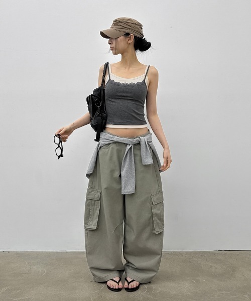 BLACKUP（ブラックアップ）の「[MADE] ワークピグメントカーゴコットンパンツ（その他パンツ・レディース・ベージュ/グレー・SMALL/MEDIUM）」の11枚目の写真