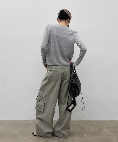 BLACKUP（ブラックアップ）の「[MADE] ワークピグメントカーゴコットンパンツ（その他パンツ・レディース・ベージュ/グレー・SMALL/MEDIUM）」の14枚目の写真