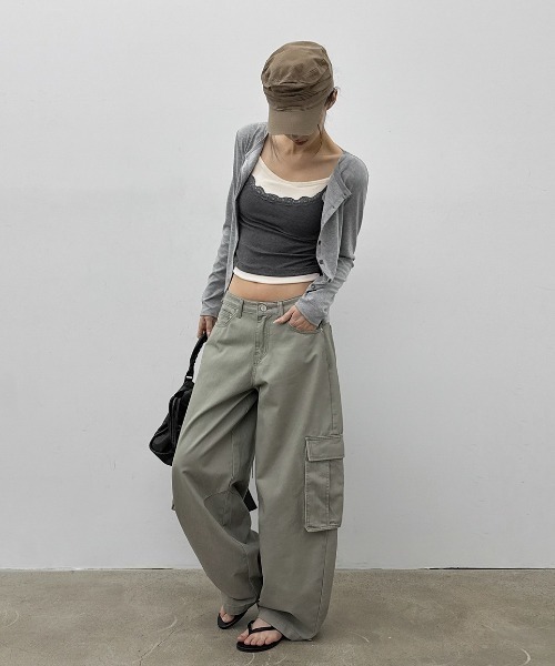 BLACKUP（ブラックアップ）の「[MADE] ワークピグメントカーゴコットンパンツ（その他パンツ・レディース・ベージュ/グレー・SMALL/MEDIUM）」の13枚目の写真