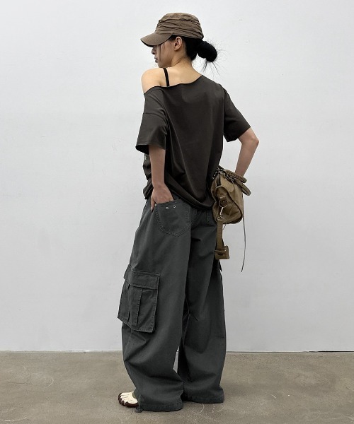 BLACKUP（ブラックアップ）の「[MADE] ワークピグメントカーゴコットンパンツ（その他パンツ・レディース・ベージュ/グレー・SMALL/MEDIUM）」の22枚目の写真