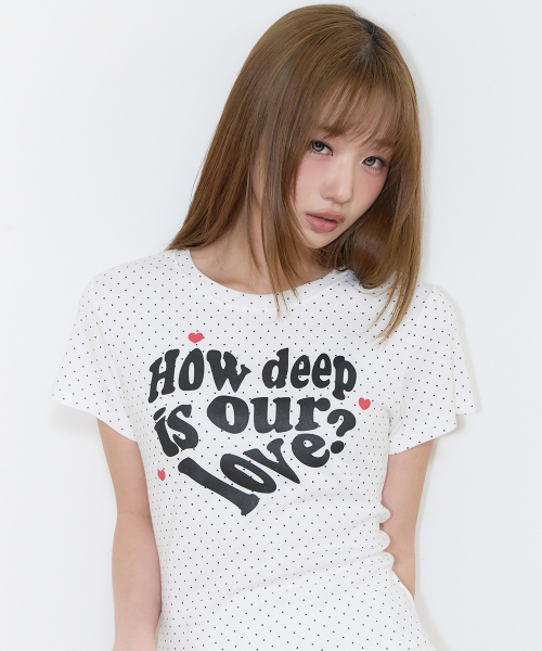 LUVISTRUE(ラヴイズトゥルー)の「LOVE SLIM FIT DOT TEE(WHITE)(Tシャツ/カットソー・レディース・その他・FREE)」の11枚目の写真