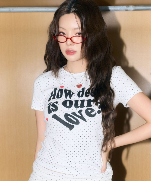 LUVISTRUE(ラヴイズトゥルー)の「LOVE SLIM FIT DOT TEE(WHITE)(Tシャツ/カットソー・レディース・その他・FREE)」の10枚目の写真