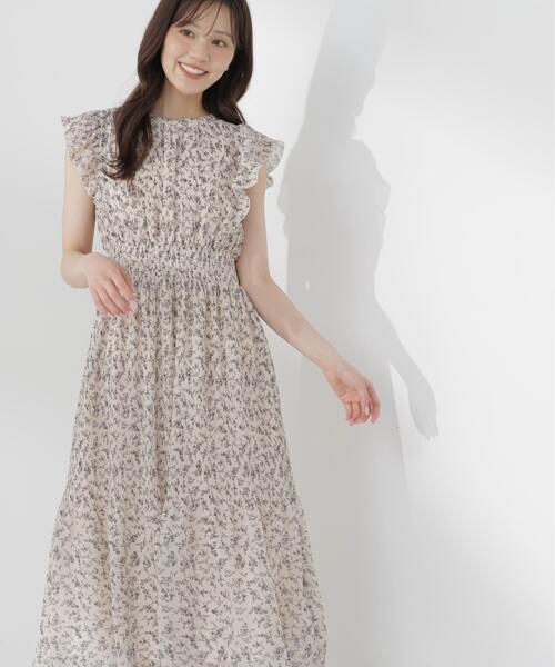 PROPORTION BODY DRESSING(プロポーションボディドレッシング)の「小花楊柳ロングワンピース / 1216240605(ワンピース・レディース・ブラック/ホワイト系その他・MEDIUM/P/S/SMALL)」の19枚目の写真