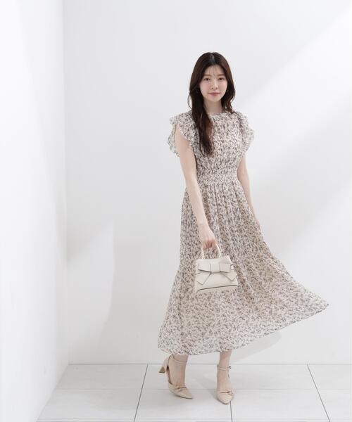 PROPORTION BODY DRESSING(プロポーションボディドレッシング)の「小花楊柳ロングワンピース / 1216240605(ワンピース・レディース・ブラック/ホワイト系その他・MEDIUM/P/S/SMALL)」の16枚目の写真