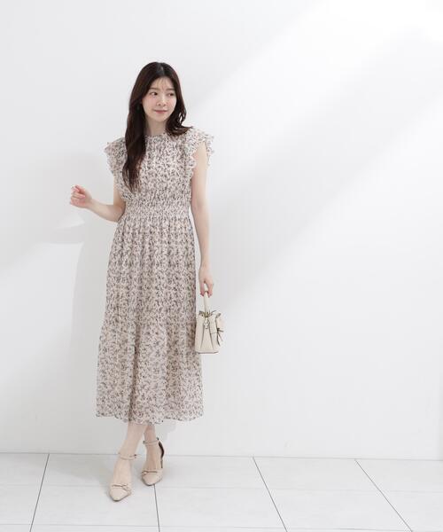PROPORTION BODY DRESSING(プロポーションボディドレッシング)の「小花楊柳ロングワンピース / 1216240605(ワンピース・レディース・ブラック/ホワイト系その他・MEDIUM/P/S/SMALL)」の15枚目の写真