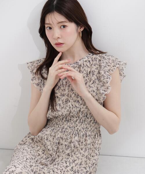 PROPORTION BODY DRESSING(プロポーションボディドレッシング)の「小花楊柳ロングワンピース / 1216240605(ワンピース・レディース・ブラック/ホワイト系その他・MEDIUM/P/S/SMALL)」の14枚目の写真
