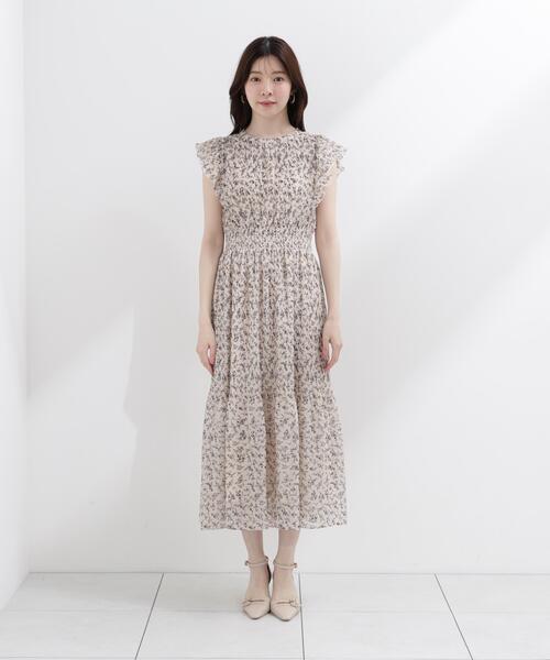 PROPORTION BODY DRESSING(プロポーションボディドレッシング)の「小花楊柳ロングワンピース / 1216240605(ワンピース・レディース・ブラック/ホワイト系その他・MEDIUM/P/S/SMALL)」の13枚目の写真