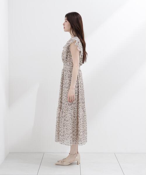 PROPORTION BODY DRESSING(プロポーションボディドレッシング)の「小花楊柳ロングワンピース / 1216240605(ワンピース・レディース・ブラック/ホワイト系その他・MEDIUM/P/S/SMALL)」の12枚目の写真