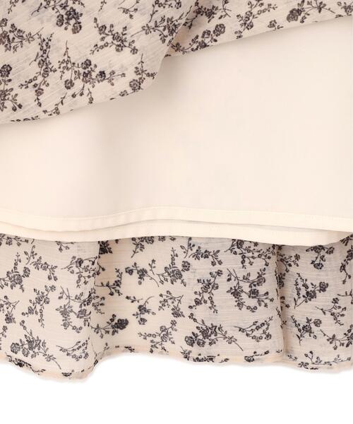 PROPORTION BODY DRESSING(プロポーションボディドレッシング)の「小花楊柳ロングワンピース / 1216240605(ワンピース・レディース・ブラック/ホワイト系その他・MEDIUM/P/S/SMALL)」の4枚目の写真