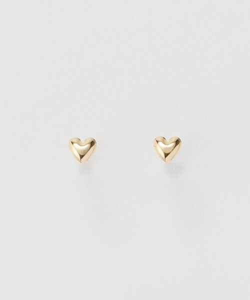 Phoebe(フィービィー)の「【K10】プチハートモチーフピアス BOX付き ギフト/プレゼント/ジュエリー(ピアス(両耳用)・レディース・ゴールド・FREE)」の1枚目の写真