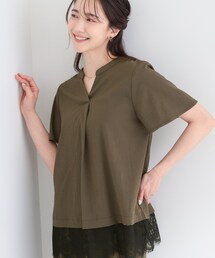 SHOO・LA・RUE | 【S-LL/洗濯機可】軽凛(かろりん)ひんやり スキッパー裾レースブラウス(シャツ/ブラウス)