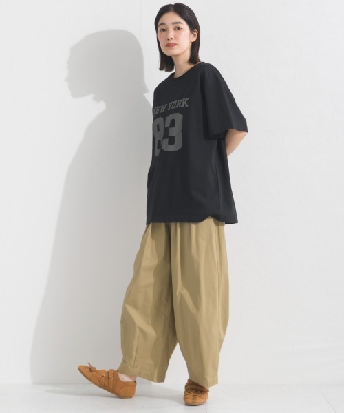 OMNES(オムネス)の「ロゴプリント半袖Tシャツ(Tシャツ/カットソー・レディース・ブラック/ネイビー/レッド/ホワイト/パープル・FREE)」の15枚目の写真