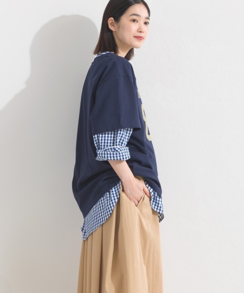 OMNES(オムネス)の「ロゴプリント半袖Tシャツ(Tシャツ/カットソー・レディース・ブラック/ネイビー/レッド/ホワイト/パープル・FREE)」の17枚目の写真