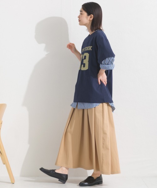 OMNES(オムネス)の「ロゴプリント半袖Tシャツ(Tシャツ/カットソー・レディース・ブラック/ネイビー/レッド/ホワイト/パープル・FREE)」の20枚目の写真