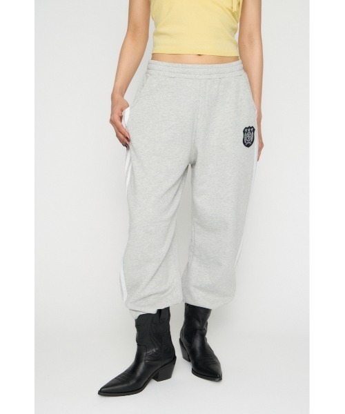 LAGUA GEM（ラグアジェム）の「SIDE LINE WAPPEN SWEAT パンツ（スウェットパンツ・レディース・ネイビー/チャコールグレー/杢グレー・SMALL/MEDIUM）」の2枚目の写真