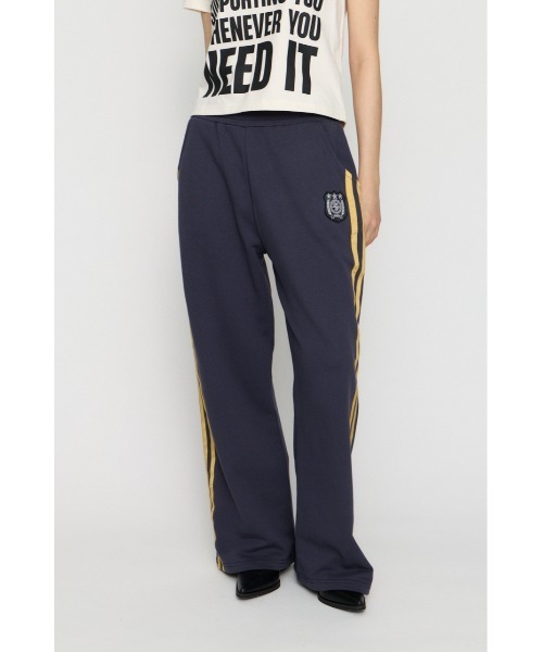 LAGUA GEM（ラグアジェム）の「SIDE LINE WAPPEN SWEAT パンツ（スウェットパンツ・レディース・ネイビー/チャコールグレー/杢グレー・SMALL/MEDIUM）」の8枚目の写真